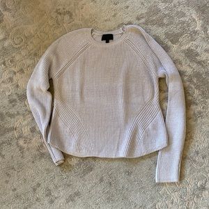 Silver cropped Intermix sweater